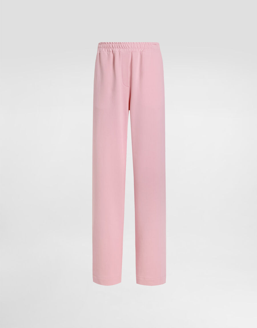 Jersey jogging pants with DG logo embroidery