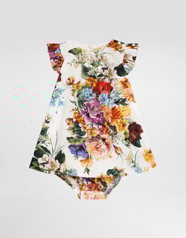 Dolce & Gabbana Robe en popeline à imprimé fleurs Imprimé L23DW2HS5TW