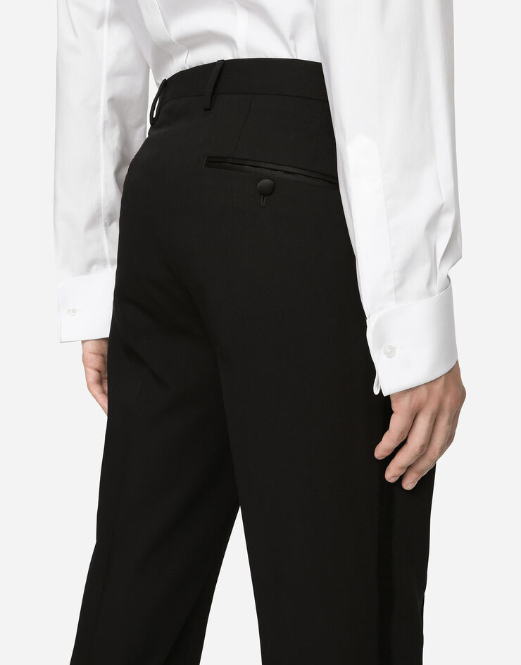 Dolce & Gabbana Wool Martini-fit tuxedo suit BLACK GK1FMTFU2KF