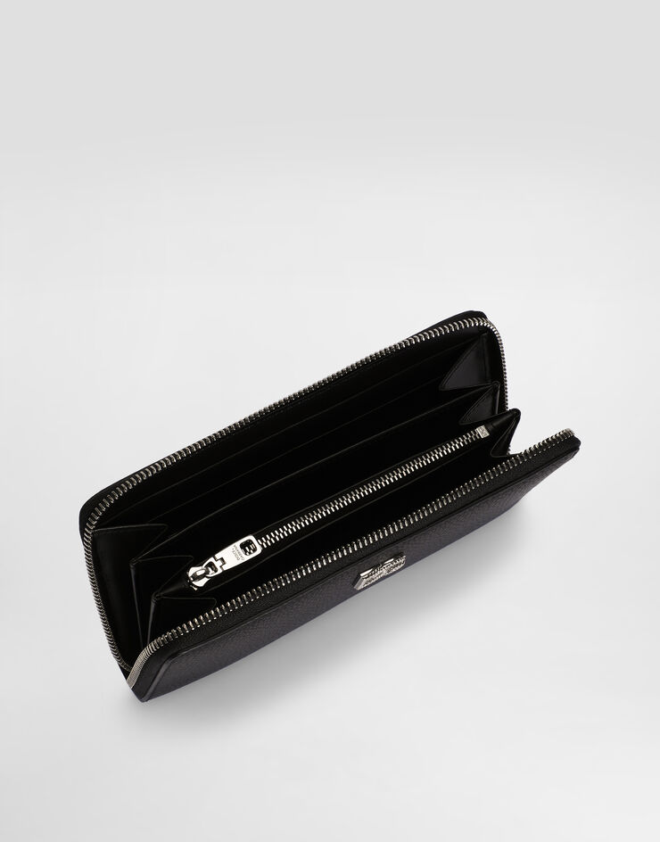 Dolce & Gabbana محفظة من جلد عجل بشعار Black BP1672A0370