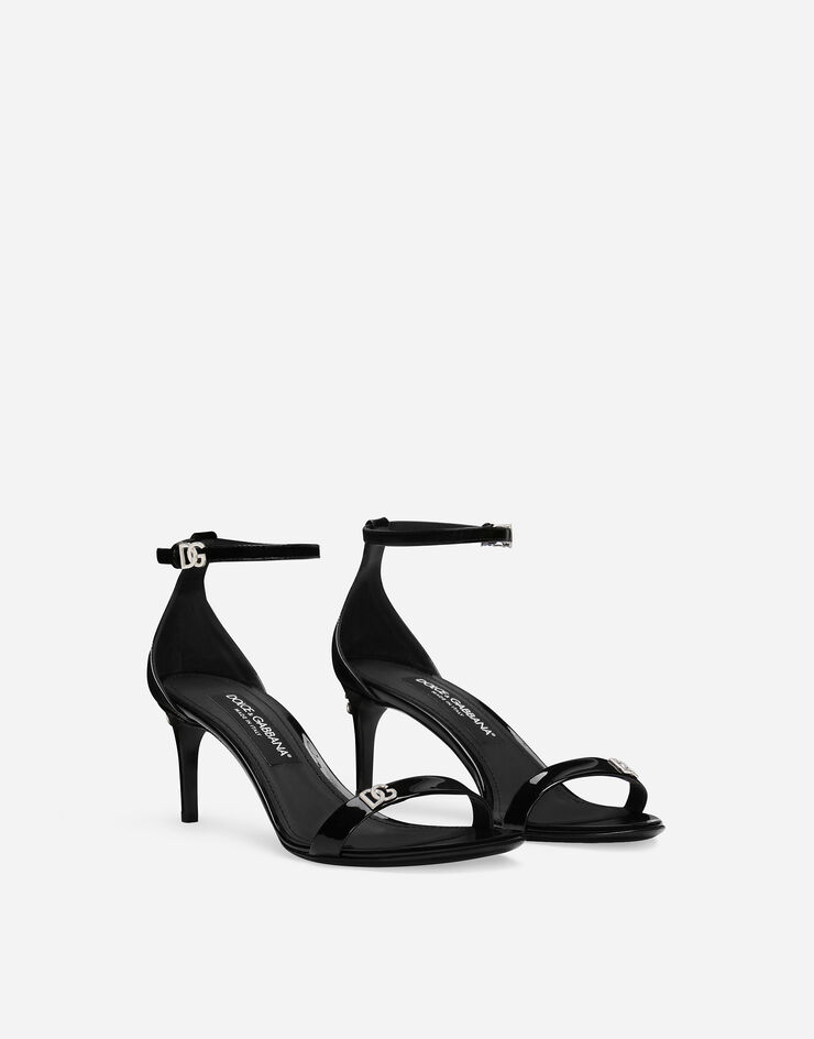 Dolce & Gabbana Patent leather sandals Black CR1677AP622