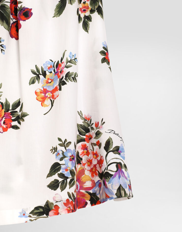 Dolce & Gabbana Flower bouquet-print cotton dress Multicolor L54DQ3HS5UU