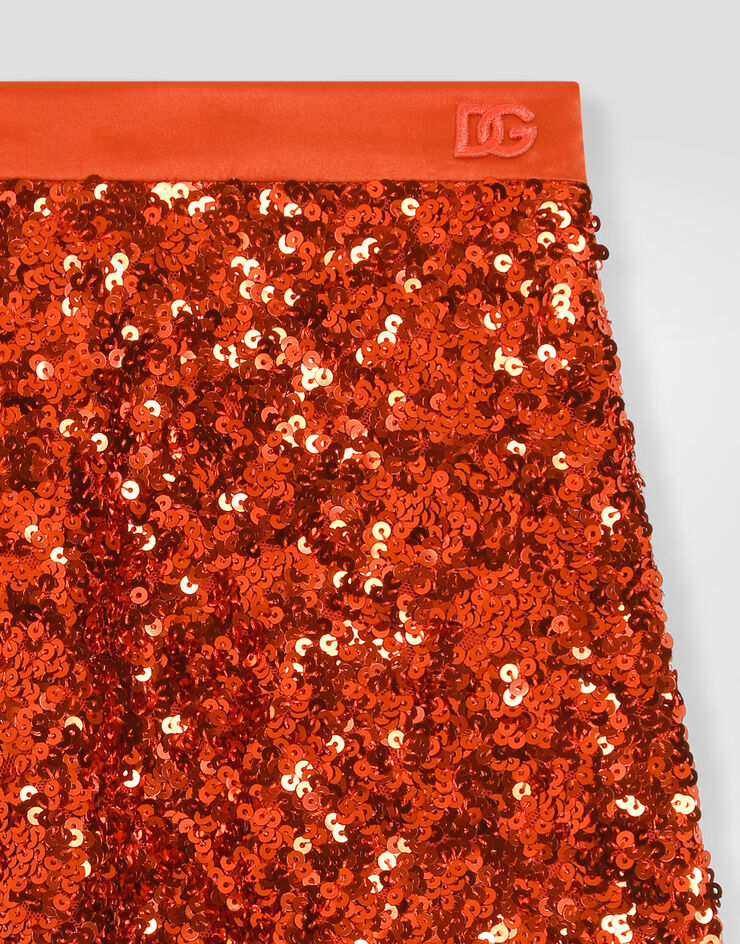 Dolce & Gabbana Sequin skirt Orange L56I03FLSNB