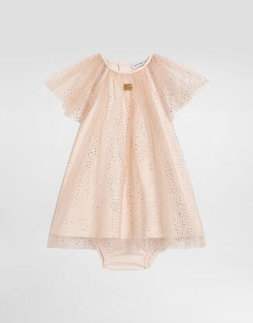 Dolce & Gabbana Tulle dress with polka dot print Print L24DK6FSSK6