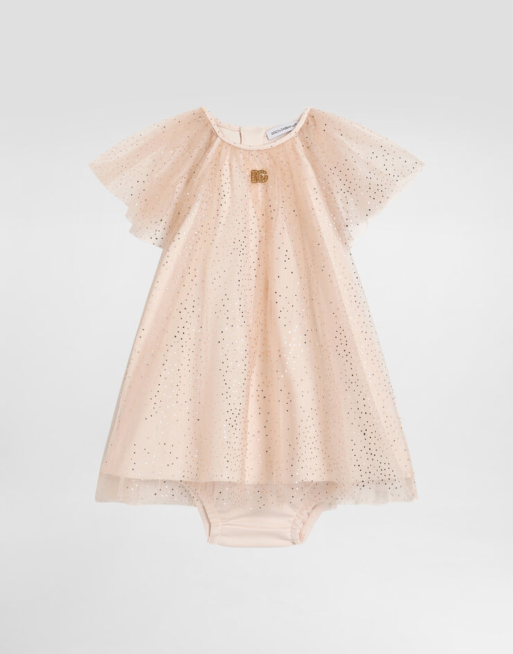 Dolce & Gabbana Tulle dress with polka dot print Print L24DK6FSSK6