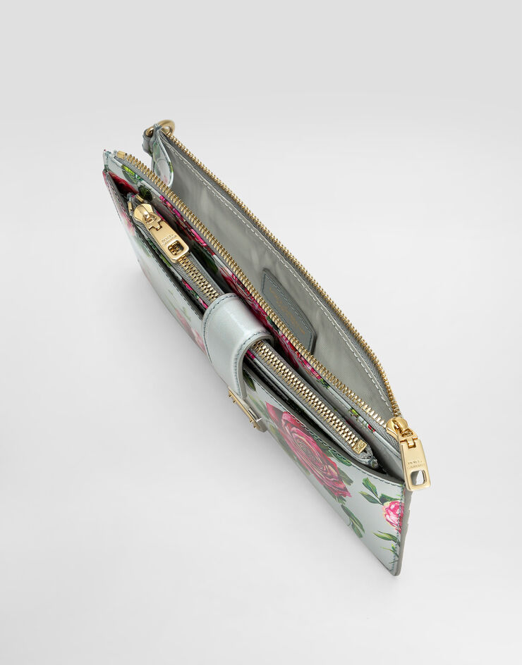Dolce & Gabbana 亮泽小牛皮卡夹 版画 BI3335A6O23