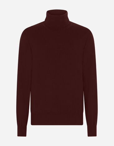 Dolce & Gabbana Cashmere turtle-neck sweater White CQ0455AY296