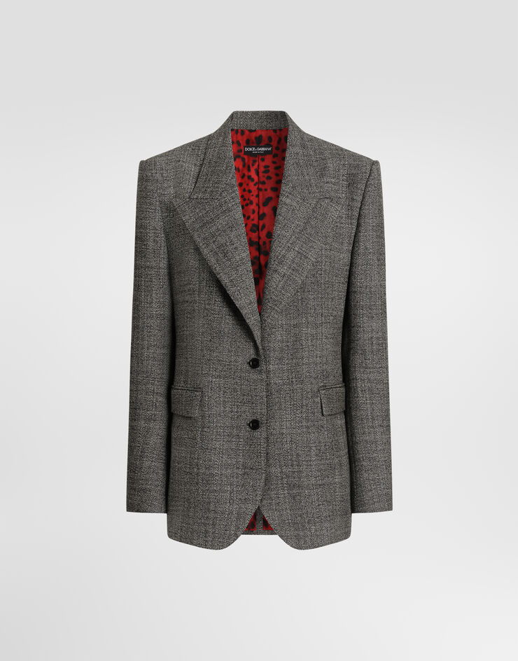 Dolce & Gabbana Single-breasted wool jacket Dolce & Gabbana Single-breasted wool jacket Multicolor F2JAFTFM2G4