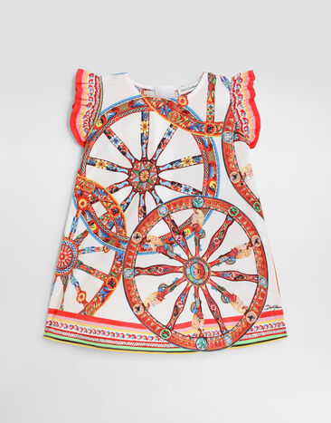 Dolce & Gabbana Carretto-print poplin dress Multicolor L23DW2FI5O4