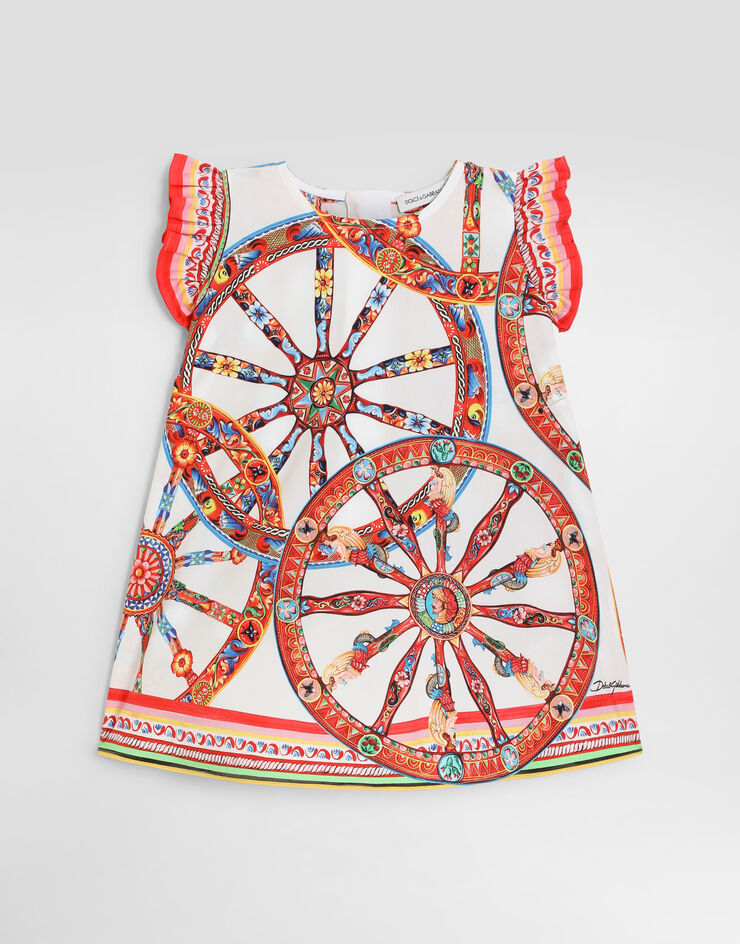 Dolce & Gabbana Carretto-print poplin dress Multicolor L23DW2FI5O4