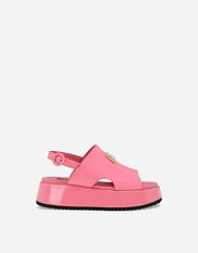 Dolce & Gabbana Patent leather sandals Pink EB0249AB018