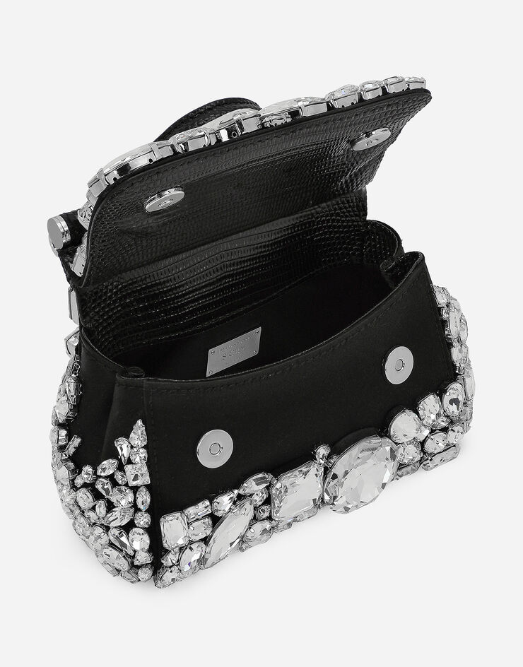 Dolce & Gabbana Mini sac à main Sicily Noir BB7504AP624