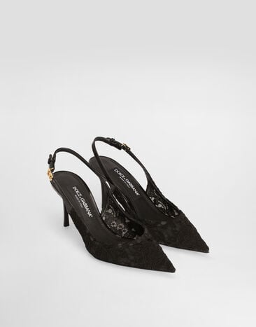 Dolce & Gabbana Lace slingback Black CG1049A0610