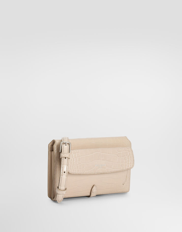 Dolce & Gabbana Alligator crossbody minibag Dolce & Gabbana Alligator crossbody minibag Beige BM2766A2T69