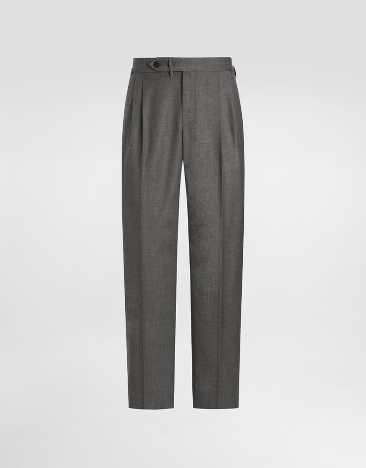Dolce & Gabbana Wool canvas trousers Grey GP1A2THU2BL