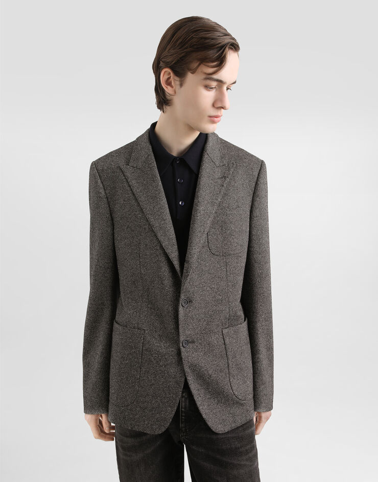 Dolce & Gabbana Single-breasted portofino jersey jacket Multicolor G2VH2TFC7AY