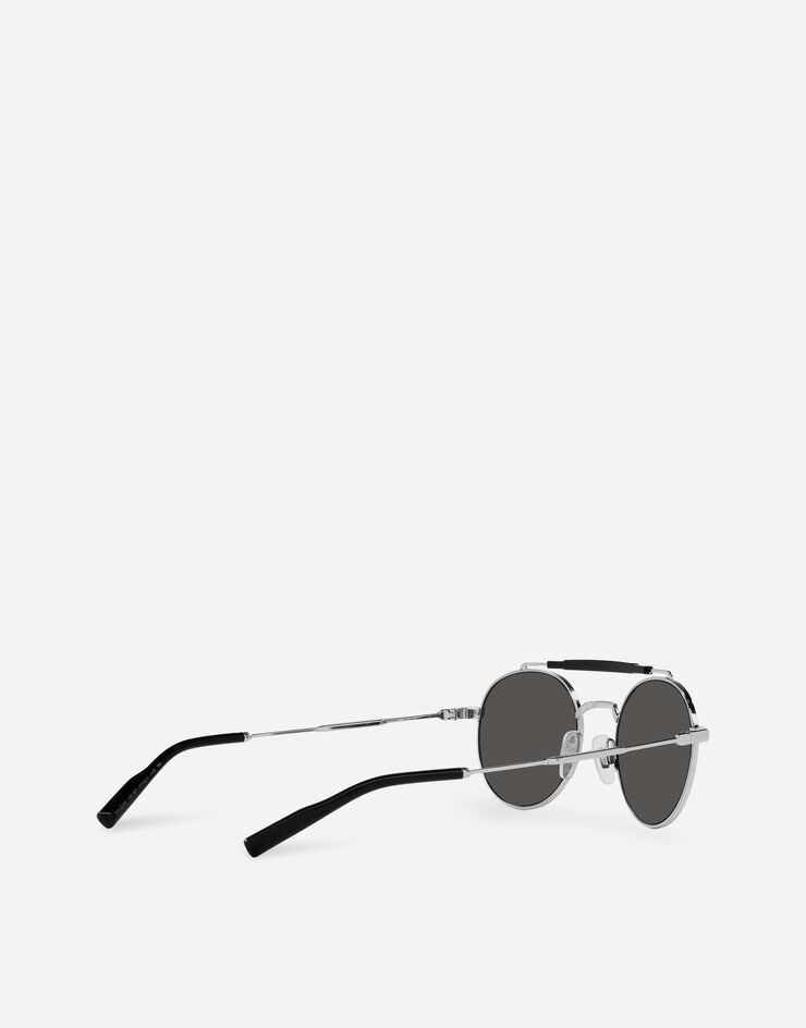 Dolce & Gabbana Diagonal Cut Sunglasses Silver VG2295VA587