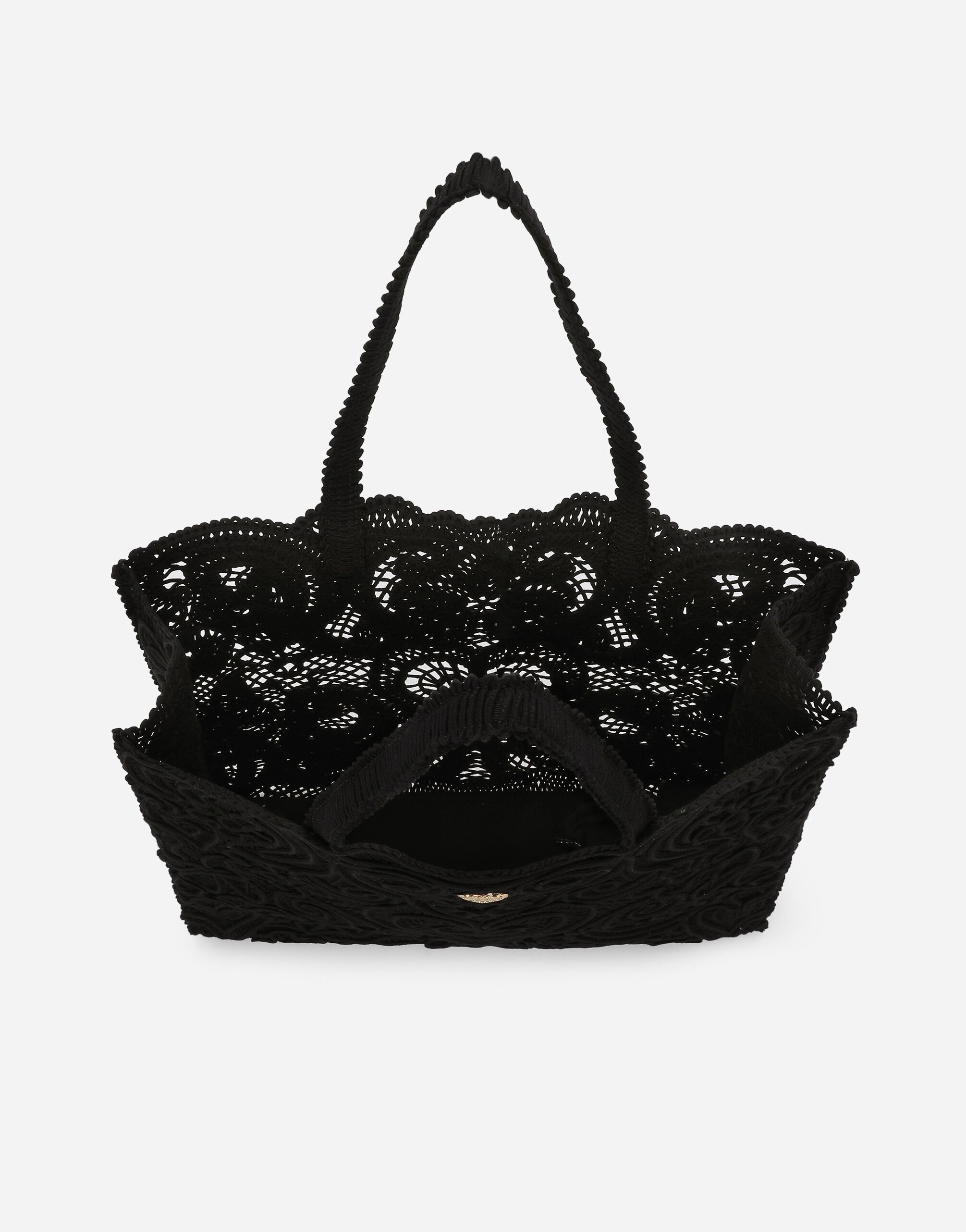 Black lace Travel Bag with Tassel – pearllowe