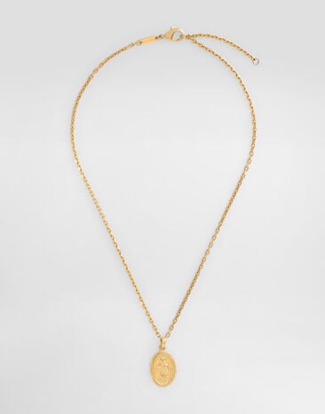 Dolce & Gabbana Oval medal necklace Gold WNR8S1W1111