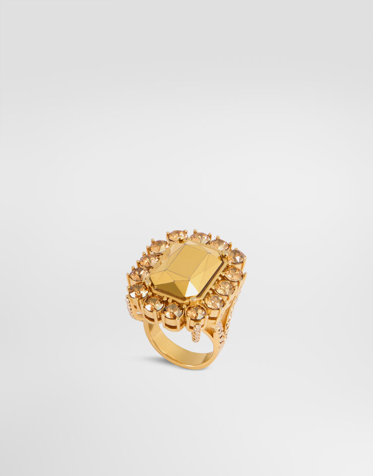 Dolce & Gabbana Ring with stone Gold WRT2X5W1111