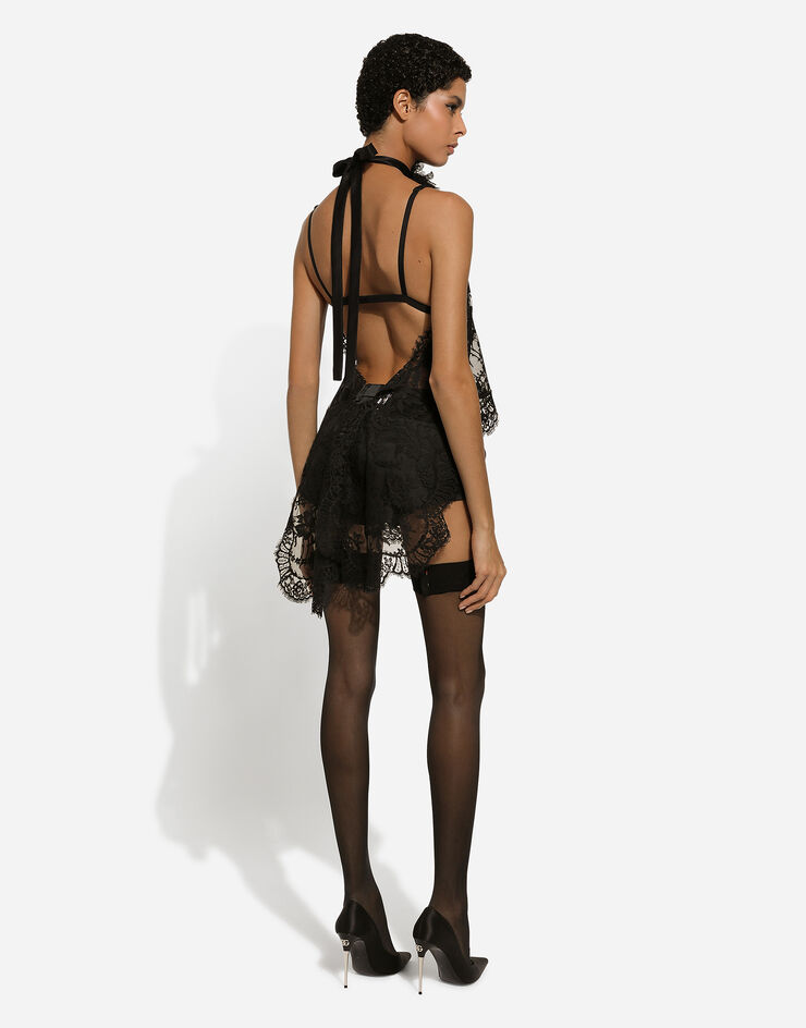 Dolce & Gabbana Короткие шорты из атласа черный FTC4LTFURHM