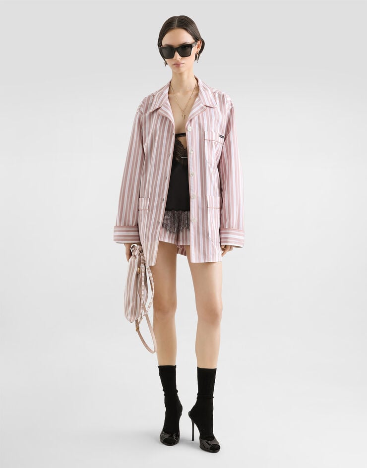 Dolce & Gabbana Top en satin de soie Dolce & Gabbana Top en satin de soie Black F7BN5TFU1AU