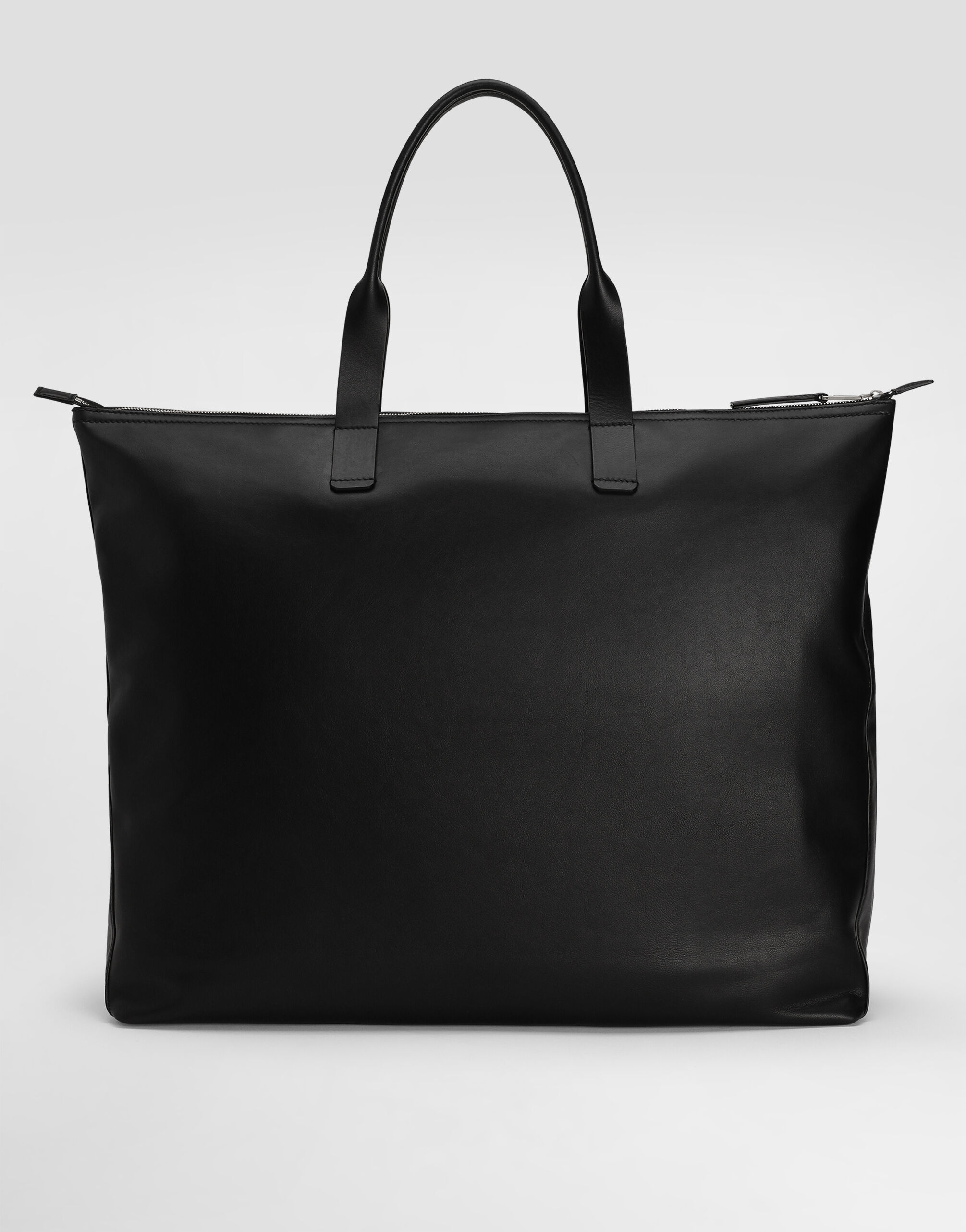 【関税&送料込】Dolce & Gabbana Adamo Shopping Bag Adamo woven leather-trimmed shopper in black - Dolce Gabbana