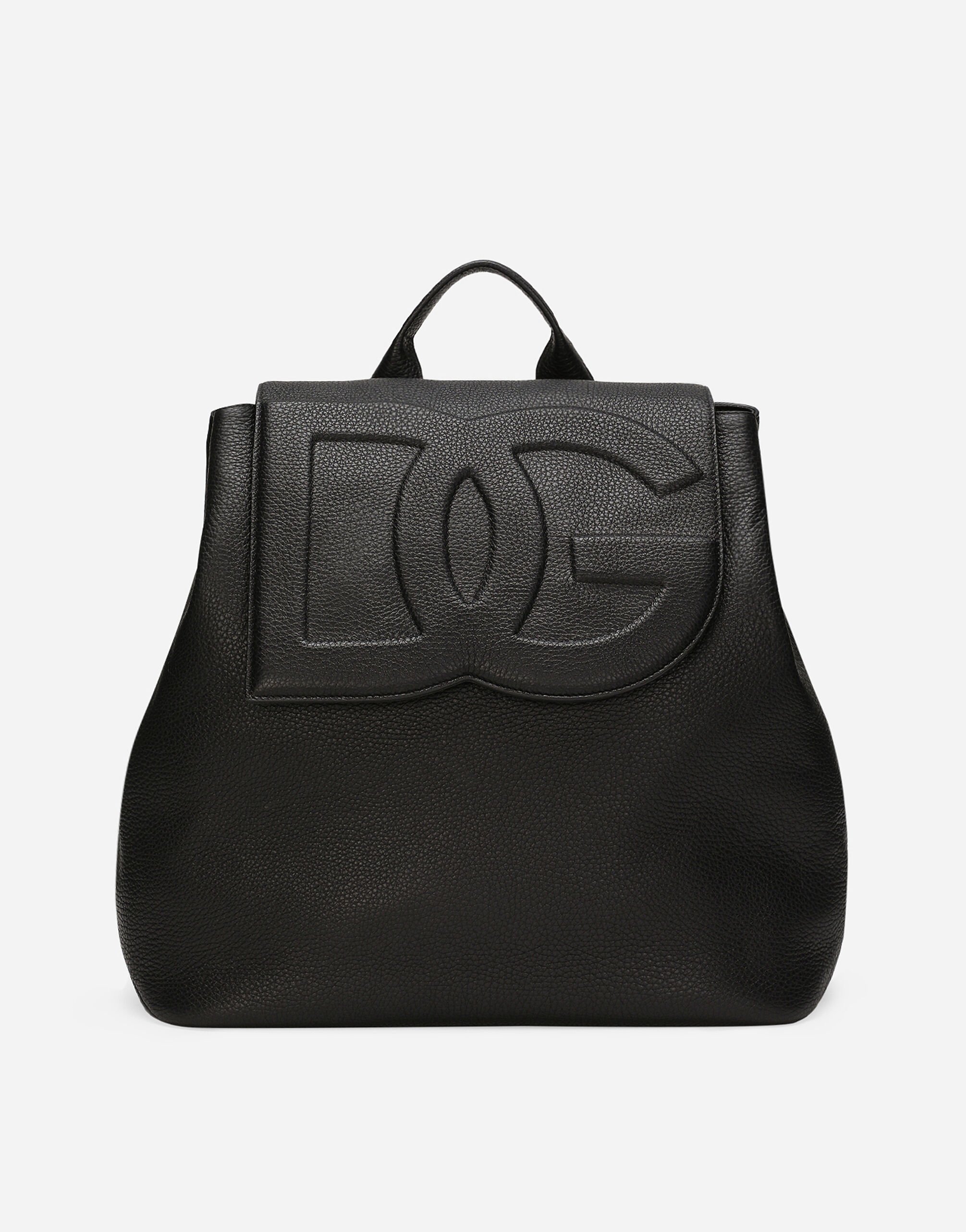 Dolce & Gabbana حقيبة ظهر من جلد غزال أسود BM2331A8034