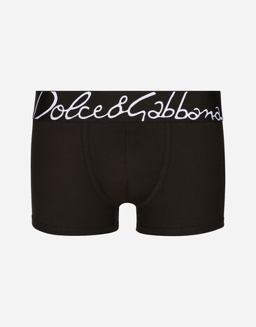 Dolce & Gabbana Boxer classique en coton stretch Imprimé G031TTHI1SV