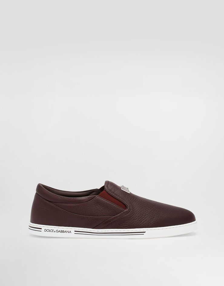 Dolce & Gabbana Saint Tropez deerskin sneakers Bordeaux CS2321A8034