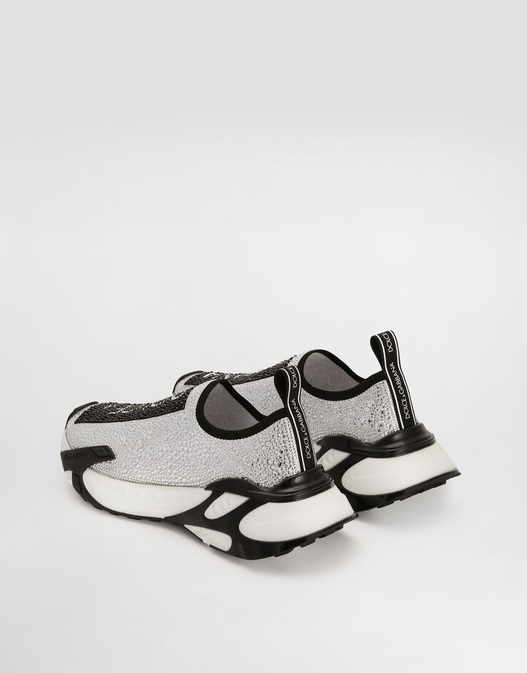 Dolce & Gabbana Zapatilla Fast con strass termoadhesivos Blanco CS2172AJ673