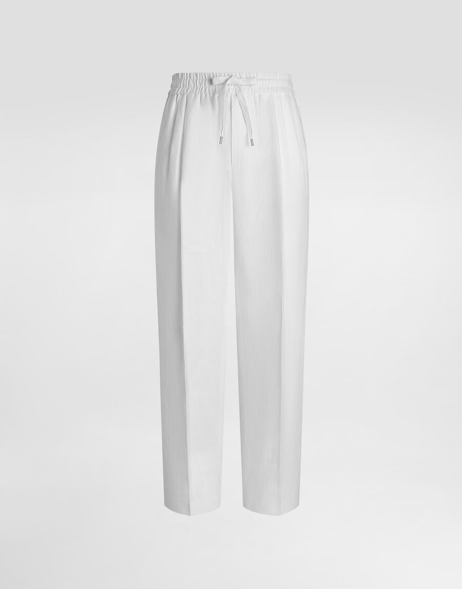 Linen jogging trousers