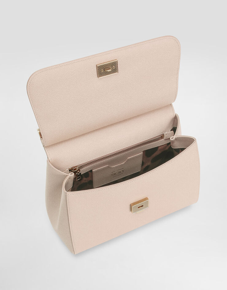 Dolce & Gabbana حقيبة يد Sicily كبيرة وردي BB6002B1001