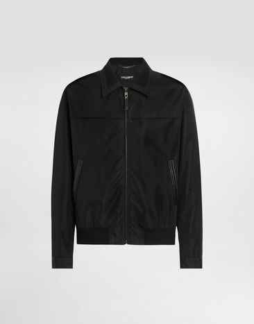 Dolce & Gabbana Canvas bomber jacket with tag Black G9BOATGJ218