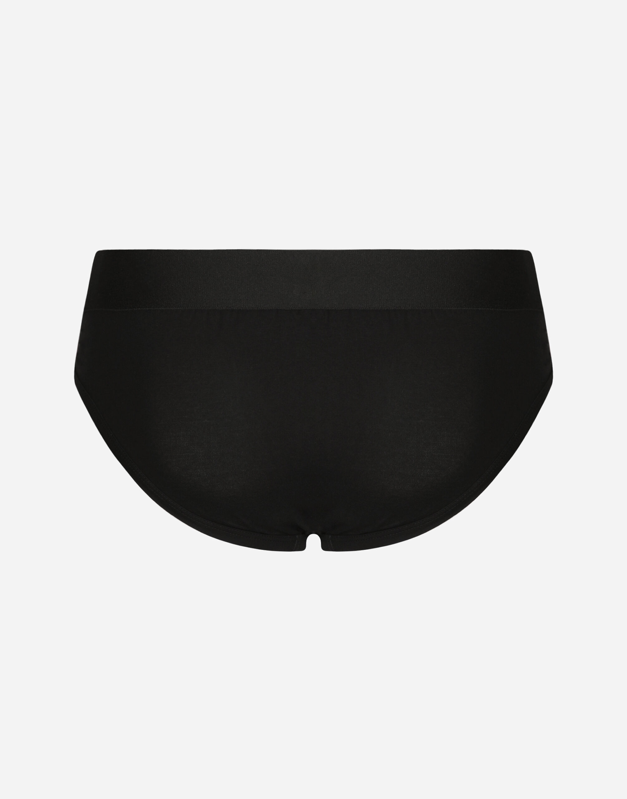 【関税&送料込み】Dolce & Gabbana Black Underwear Stretch cotton mid-rise briefs in Black for Men