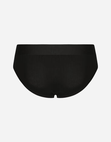 Dolce & Gabbana Stretch cotton mid-rise briefs Black M3F31JONP20