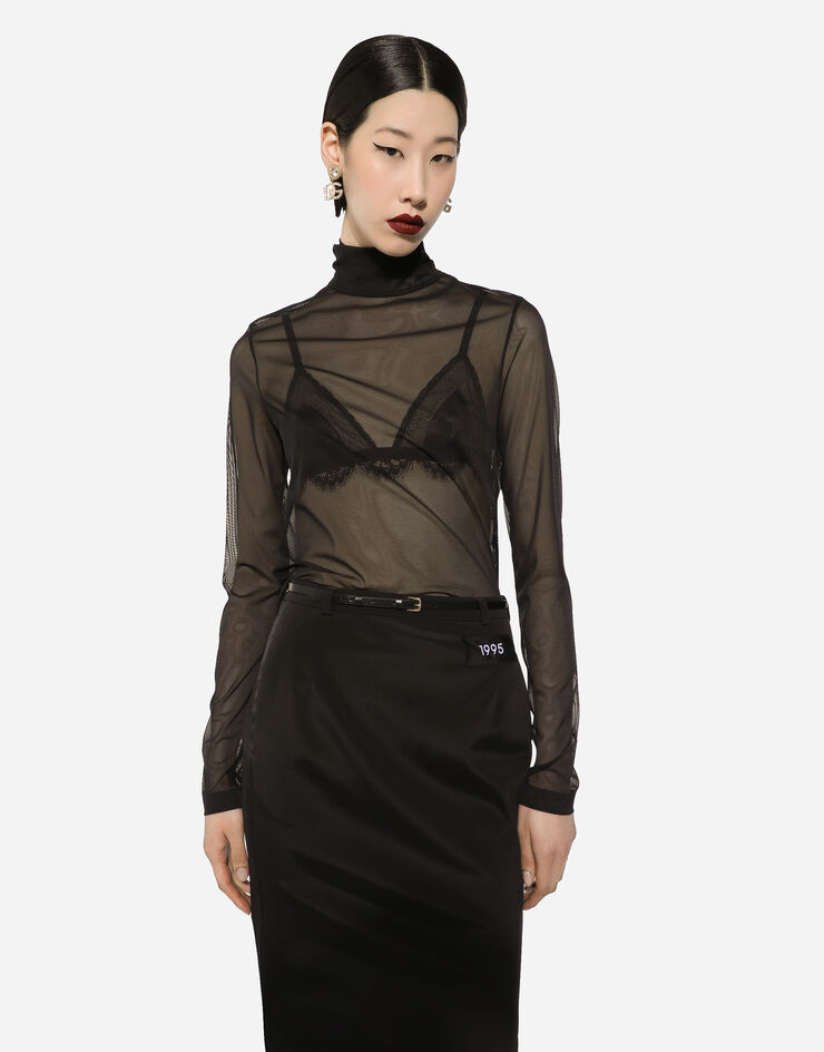 Dolce & Gabbana TOP Schwarz F759LTFLRC2
