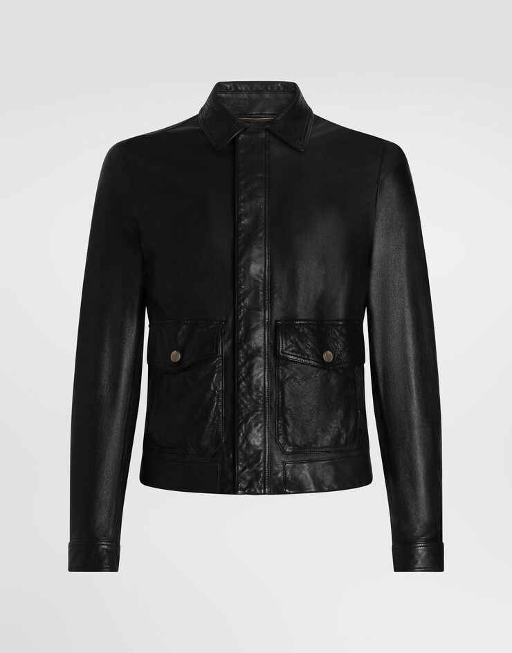 Dolce & Gabbana Leather jacket Dolce & Gabbana Leather jacket Black G9ANZLGJ025