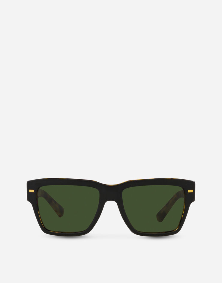 Dolce & Gabbana Lusso Sartoriale Sunglasses Matte black on yellow havana VG443BVP471