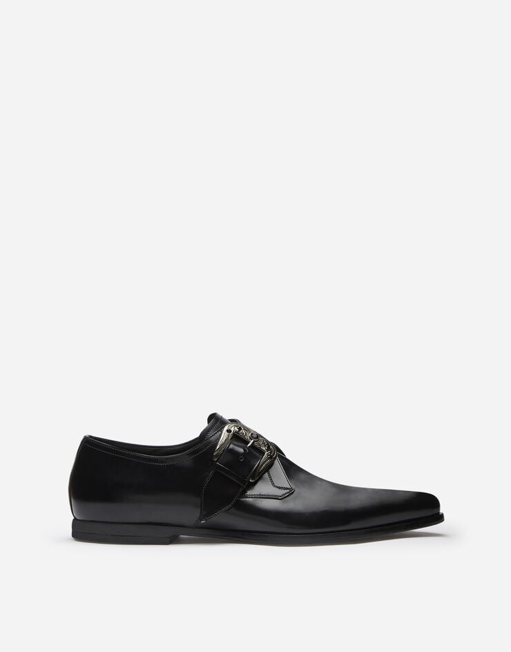 Dolce & Gabbana Slippers in star calfskin Dolce & Gabbana Slippers in star calfskin SCHWARZ A50375AA384