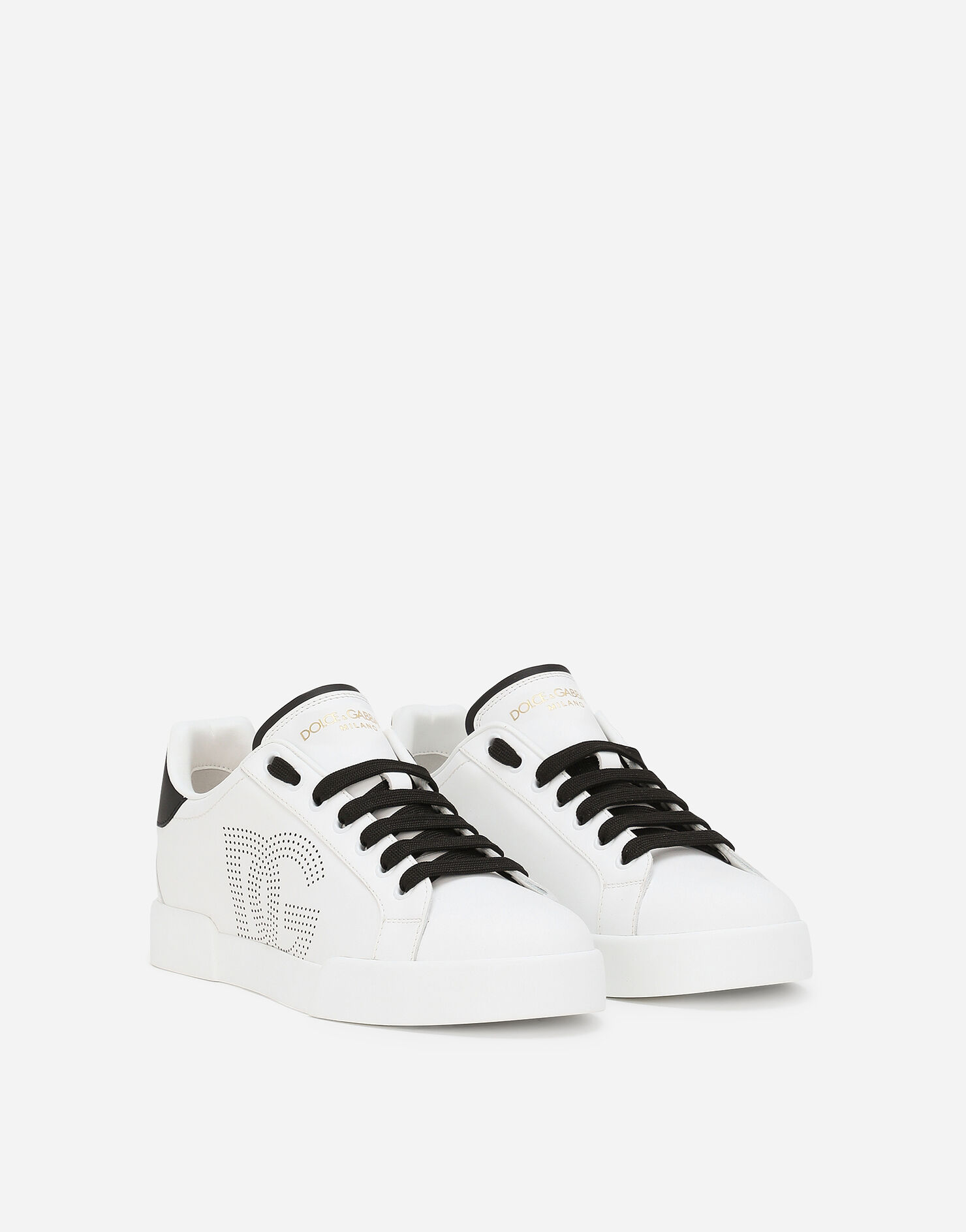 Portofino Women's Stretch Lace & Zip Sneakers- Black