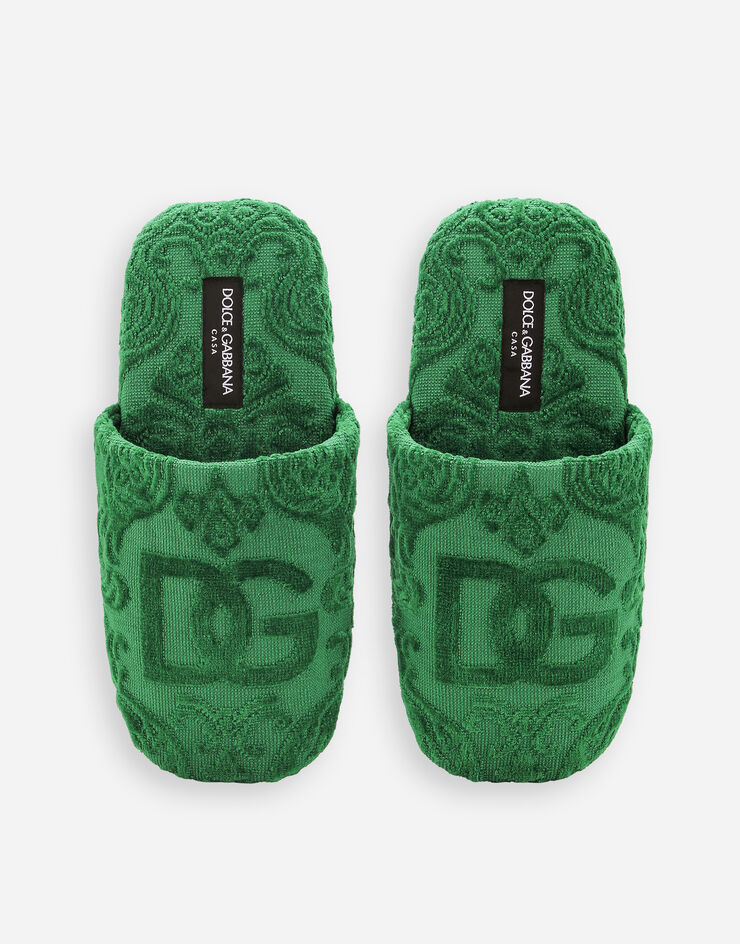 Dolce & Gabbana Zapatillas en jacquard de rizo de algodón Multicolor TCF014TCAGM