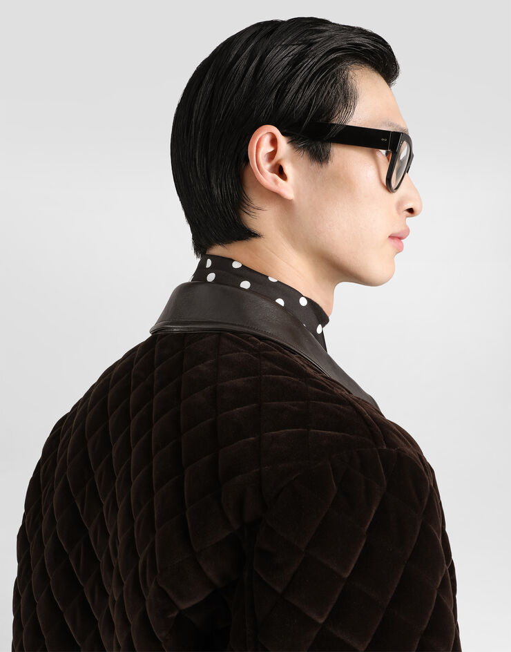 Dolce & Gabbana Quilted velvet bomber jacket  G9CKMTFUVG7