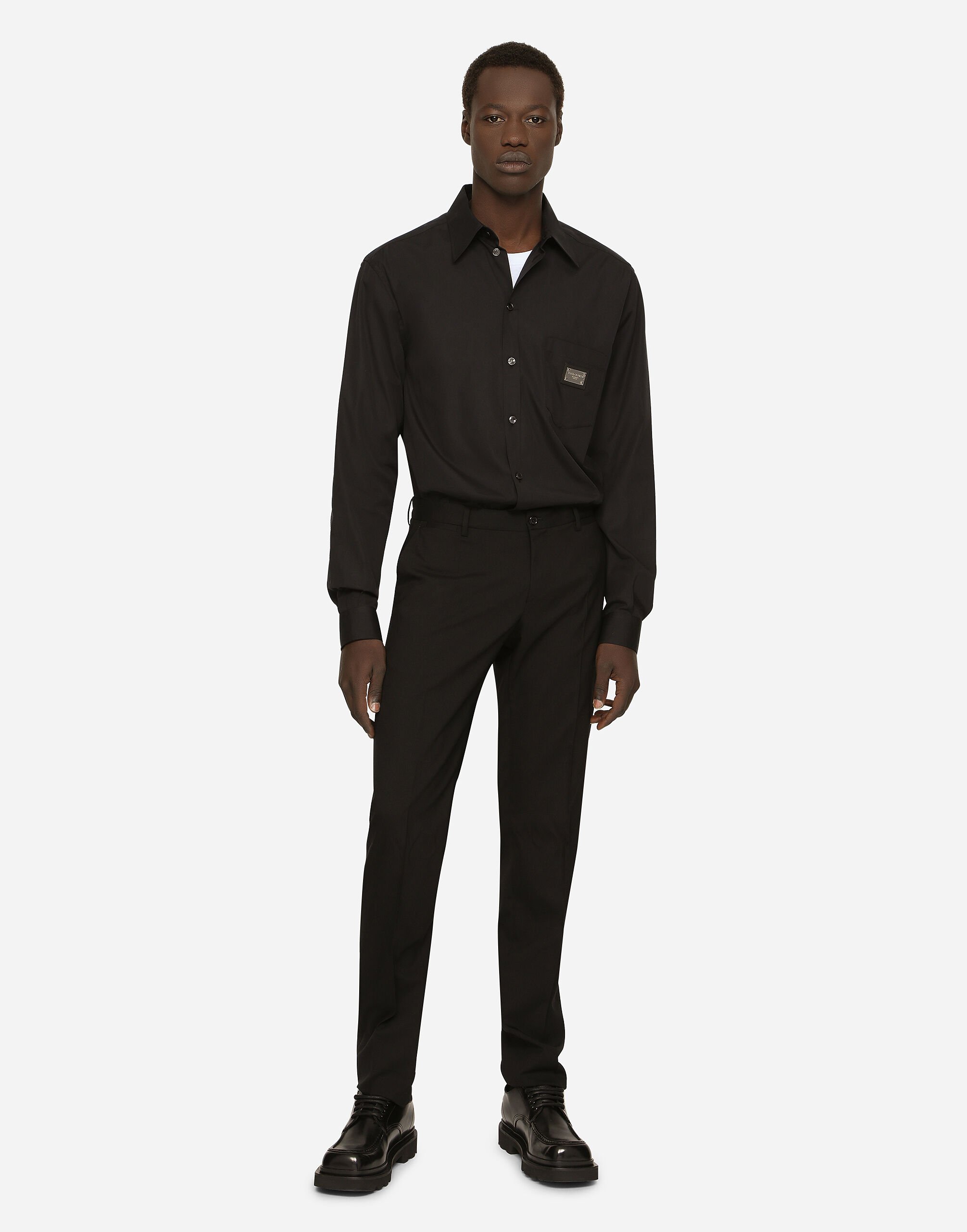 Camicia nera dolce e gabbana shop