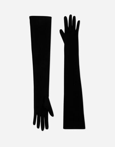 Dolce & Gabbana Длинные перчатки из джерси черный FH652AFU2XJ