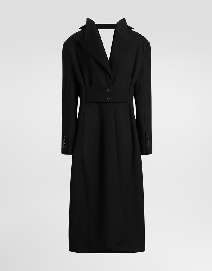 Dolce & Gabbana Wool gabardine coat Dolce & Gabbana Wool gabardine coat Black F0W6ETFU272