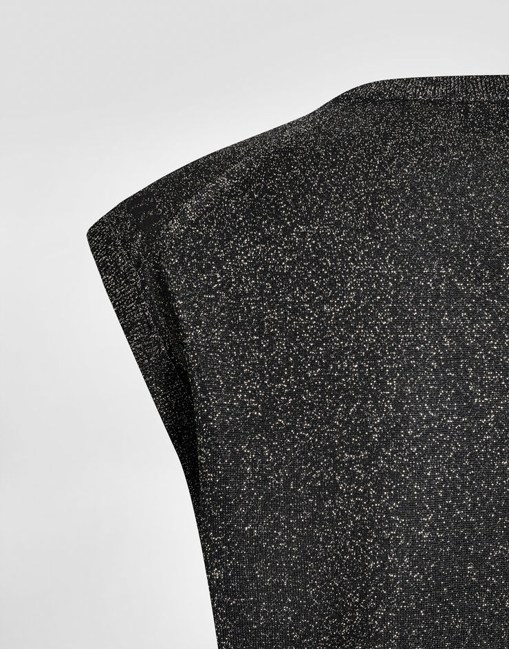 Dolce & Gabbana Metallic viscose tank top Multicolor FXT74TJGMCE