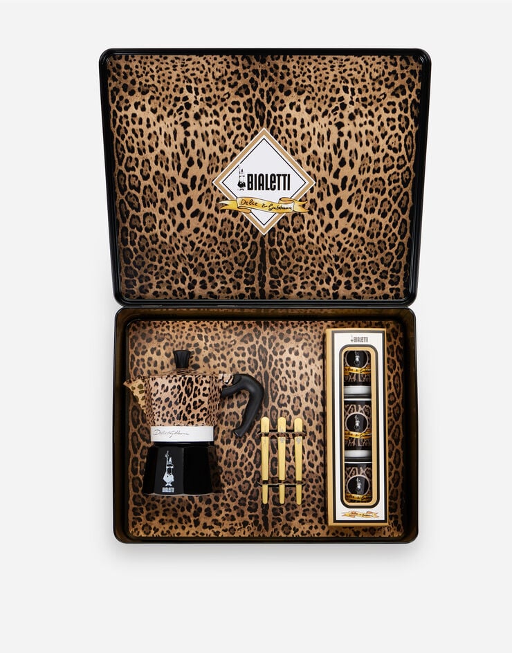 Dolce & Gabbana Moka Box Medium + 3 Porcelain cups & 3 gold stir sticks BIALETTI DOLCE&GABBANA Dolce & Gabbana Moka Box Medium + 3 Porcelain cups & 3 gold stir sticks BIALETTI DOLCE&GABBANA Multicolor TCK016TCAFN