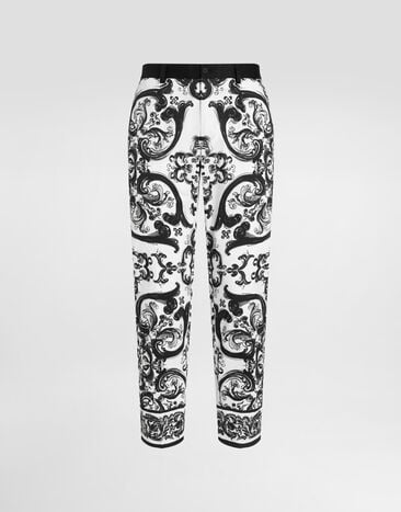Dolce & Gabbana majolica-print trousers Multicolor GYK9ETFPFSN