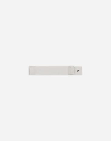 Dolce & Gabbana Tie clip with logo tag Silver WTQ1L1W1111